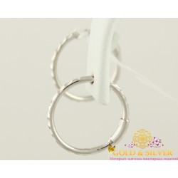 Серебряные серьги конго мини 10 мм. 460061с